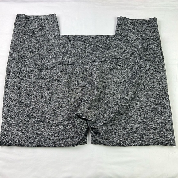 Athleta Woman 2X Herringbone Mercer Tight Gray Leggings Pull On Slit Hem Pocket - Picture 3 of 9